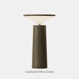 COCKTAIL Olive Green - Table Battery Rechargeable Lights 