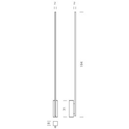 LINESCAPES GOLD f - Floor Lamps